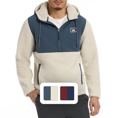 Hurley Half Zip Sherpa Anorak Hoodie - Sam's Club