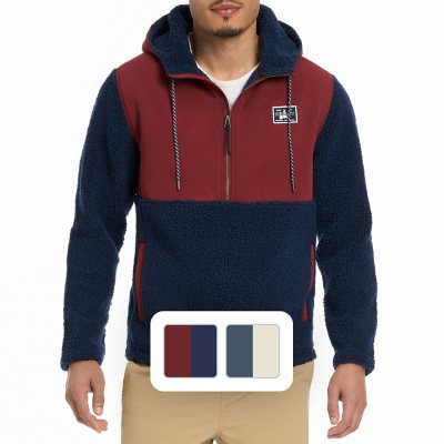 Hurley Half Zip Sherpa Anorak Hoodie Sam s Club