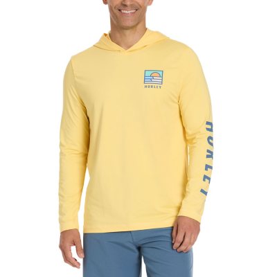 Hurley Men's Hooded Uv Tee Yellow 3XL:- Yellow, 3XL