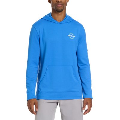 Hurley Men's Mesh Hooded Uv Tee Blue 3XL:- Blue, 3XL