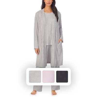 Women's Cuddl Duds Pajamas: Winter Wonderland 3-Piece Sleep henley Pajama  Set with CUDDL DUDS socks