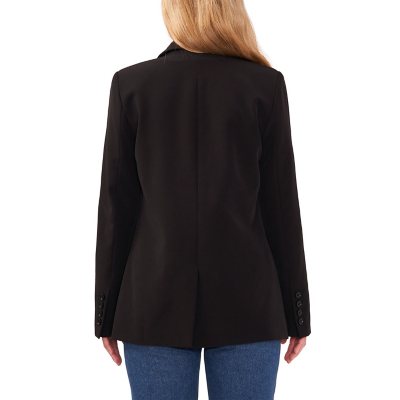 Womens Suits Women Black Back Split Button Blazer Coat Long Sleeve