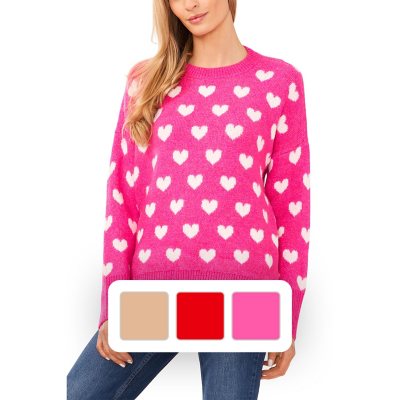 Vince Camuto Ladies Valentines Day Sweater - Sam's Club
