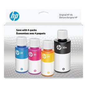 HP 31/HP 32XL Black/Cyan/Magenta/Yellow Original Ink Cartridge