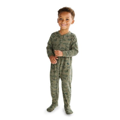 Carter's Boys Footie Pajama Green Dinosaur 5T:- Green Dinosaur, 5T