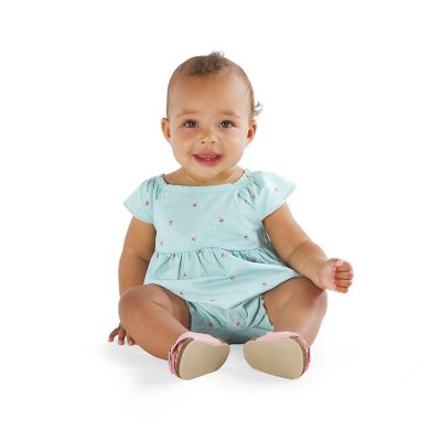 Carter's Girls Romper Green 24M:- Green, 24M