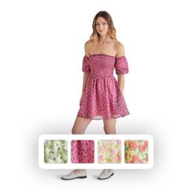 Betsey Johnson Women's Puff Sleeve Dress