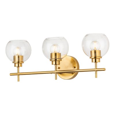 details by Becki Owens Clear Glass 3-Light Bath Light Bar, Assorted ...