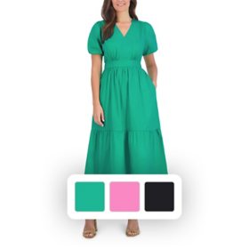 French Connection Ladies Puff Sleeve Maxi Dress