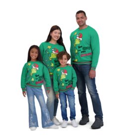 Grinch Adult Holiday Themed Sweatshirt