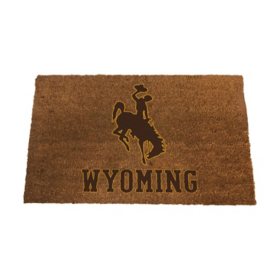 Logo Brands Wyoming Cowboys Doormat
