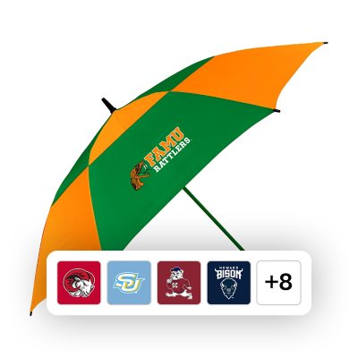 NCAA Officially Licensed Umbrella - Team Color, Logo Brands, One Size