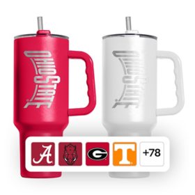 Logo Brands Officially Licensed NCAA 40 oz. Tumbler 2- Pack, Assorted Teams