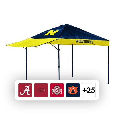 Logo Brands Officially Licensed NCAA 10 x 10 Canopy with Swing Wall.