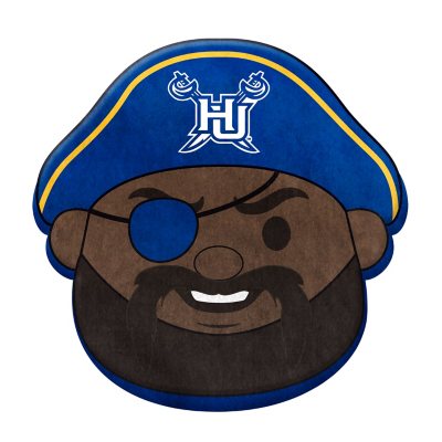Logo Brands Hampton Pirates Puff Pillow