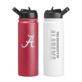 Logo Brands NCAA 24oz SS Water Bottle 2 Pack