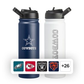 Logo Brands NFL 24 oz. x 2 pk. Insulated Water Bottles