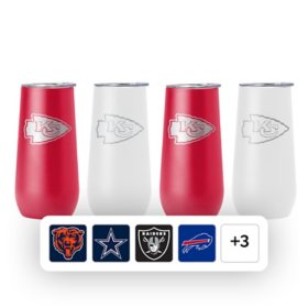 Logo Brands NFL 10 oz. x 4 pk. Insulated Tumblers with Lids