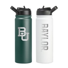 NCAA 24 oz. x 2 pk. Stainless Steel Water Bottles