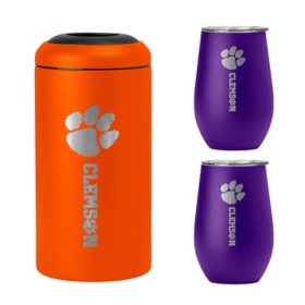 NCAA Stainless Steel Wine Chiller and Tumbler Set