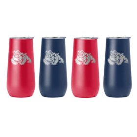 NCAA 10 oz. x 4 pk. Insulated Tumblers with Lids