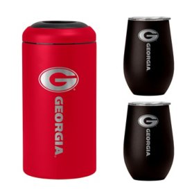 NCAA Stainless Steel Wine Chiller and Tumbler Set