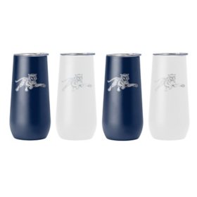 Logo Brands HBCU 10 oz x 4 Pack Insulated Tumblers with Lids
