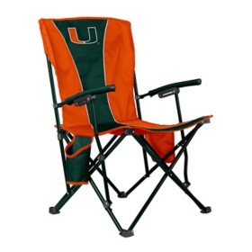 Logo Brands Miami Hurricanes Hard Arm Chair