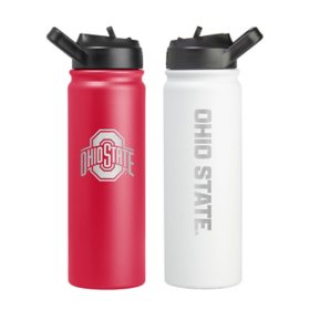 Logo Brands NCAA 24oz SS Water Bottle 2 Pack