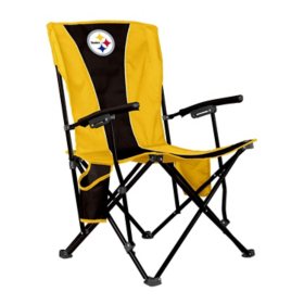 Logo Brands Pittsburgh Steelers Hard Arm Chair