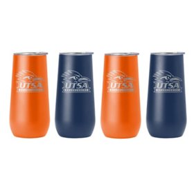 Logo Brands Texas - San Antonio Roadrunners 10oz. Curved Tumbler 4pk.