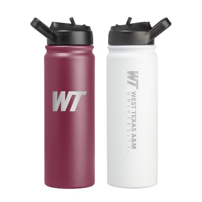 Logo Brands West Texas A & M Buffaloes 24oz SS Water Bottle 2pk