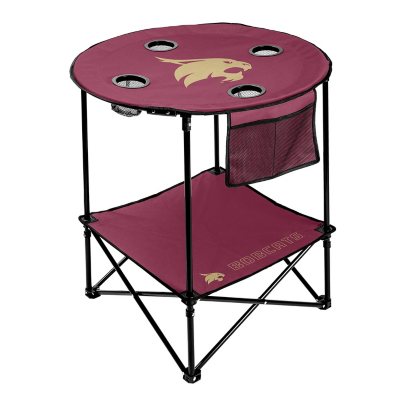 Logo Brands Texas State Bobcats 27.6in Round Tailgate Table