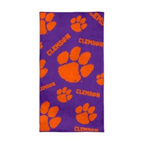 Logo Brands Clemson Tigers 38"x72" Beach Towel