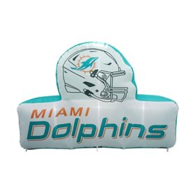 Logo Brands Miami Dolphins Pre-Lit 7’x10’ Team Inflatable