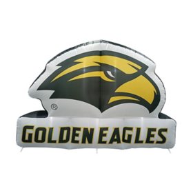 Logo Brands Southern Mississippi Golden Eagles Pre-Lit 7’x10’ Team Inflatable