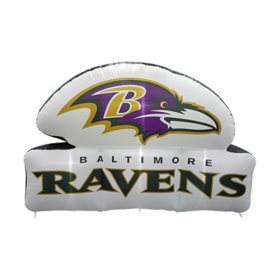 Logo Brands Baltimore Ravens Pre-Lit 7’x10’ Team Inflatable