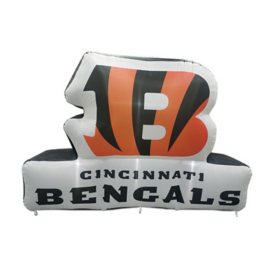 Logo Brands Cincinnati Bengals Pre-Lit 7’x10’ Team Inflatable