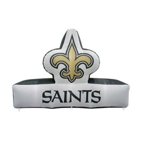 Logo Brands New Orleans Saints Pre-Lit 7’x10’ Team Inflatable