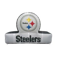 Logo Brands Pittsburgh Steelers Pre-Lit 7’x10’ Team Inflatable