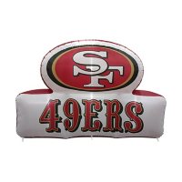 Logo Brands San Francisco 49ers Pre-Lit 7’x10’ Team Inflatable