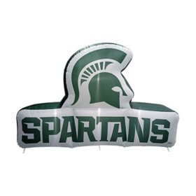 Logo Brands Michigan State Spartans Pre-Lit 7’x10’ Team Inflatable