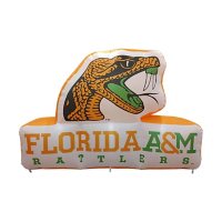 Logo Brands Florida A&M Rattlers Pre-Lit 7’x10’ Inflatable