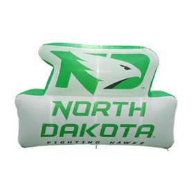 Logo Brands North Dakota Fighting Hawks Pre-Lit 7’x10’ Team Inflatable