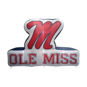 Logo Brands Ole Miss Rebels Pre-Lit 7’x10’ Team Inflatable