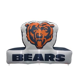 Logo Brands Chicago Bears Pre-Lit 7’x10’ Team Inflatable