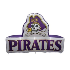 Logo Brands East Carolina Pirates Pre-Lit 7’x10’ Team Inflatable