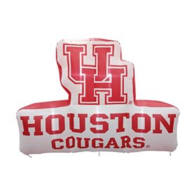 Logo Brands Houston Cougars Pre-Lit 7’x10’ Team Inflatable