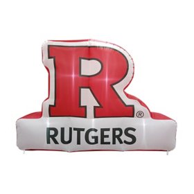 Logo Brands Rutgers Scarlet Knights Pre-Lit 7’x10’ Team Inflatable