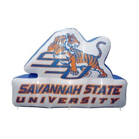 Logo Brands Savannah State Tigers Pre-Lit 7’x10’ Inflatable